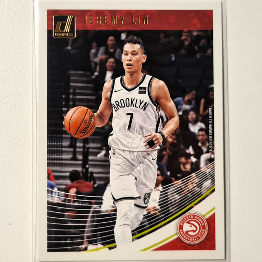 Jeremy Lin 2018-19 Panini Donruss #16 NBA Basketball Atlanta Hawks Excellent-Mint Sleeved