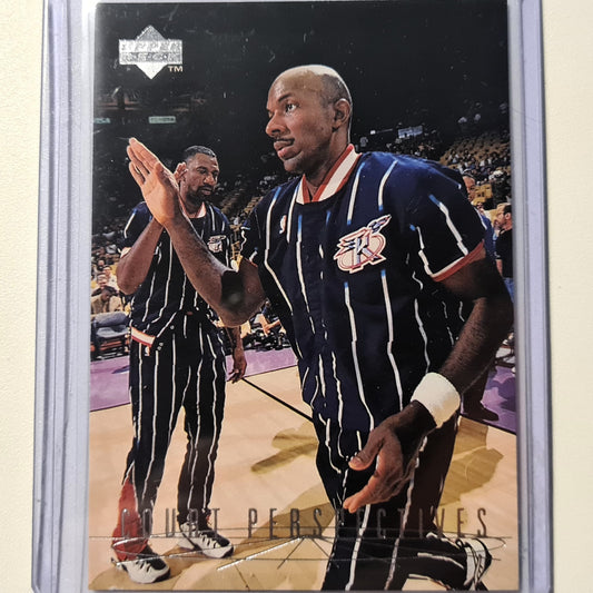 Clyde Drexler 1997 Upper Deck Court Prospectives #170 Houston Rockets Excellent Sleeved