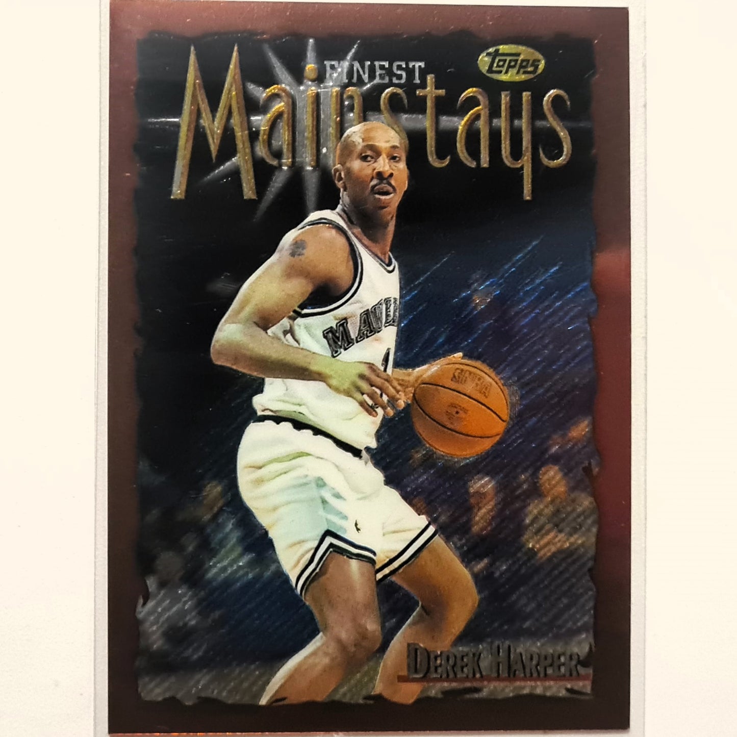 Derek Harper 1997 Topps Finest Mainstays #148  NBA Basketball Dallas Mavericks excellent-Mint Sleeved