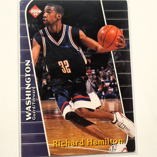 Richard Hamilton 1999 Edge 99  RH Rookie RC  NBA college Basketball Connecticut Fair Sleeved