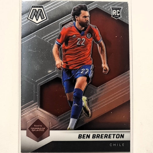 Ben Brereton 2021-22 Panini Mosaic Fifa road to the world cup Rookie RC #169 Soccer Chile Excellent-Mint Sleeved