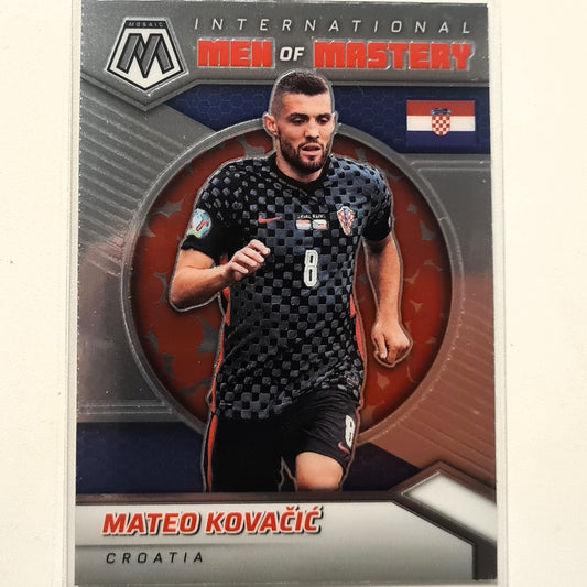 Mateo Kovacic 2021-22 Panini Mosaik Fifa Weg zur Weltmeisterschaft Men of Mastery #13 Fußball Kroatien Excellent-Mint Sleeved