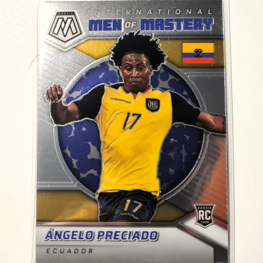 Angelo Preciado 2021-22 Panini Mosaic Fifa road to the world cup Men of Mastery #25 Soccer Ecuador Excellent-Mint Sleeved