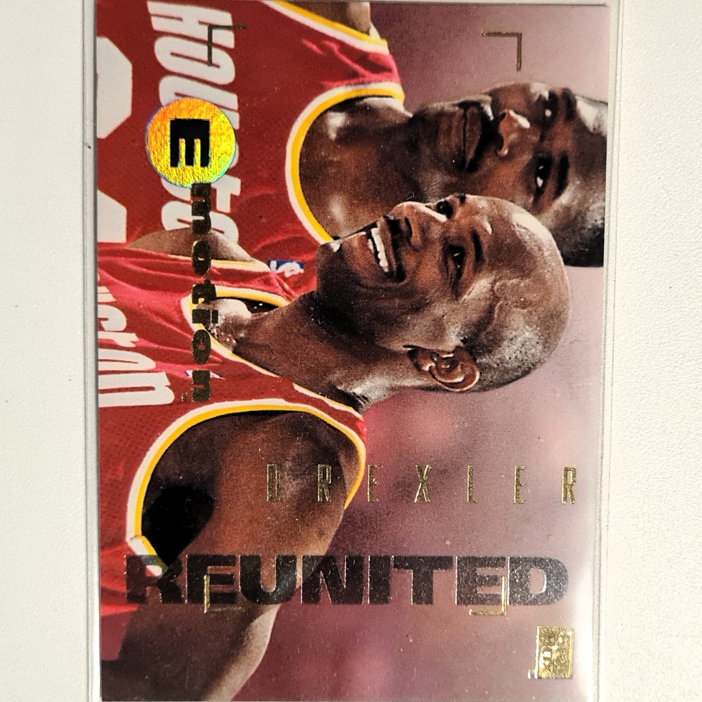 Clyde Drexler 1995 Skybox Emotion Reunited #36 NBA Basketball Houston Rockets excellent-Mint Sleeved