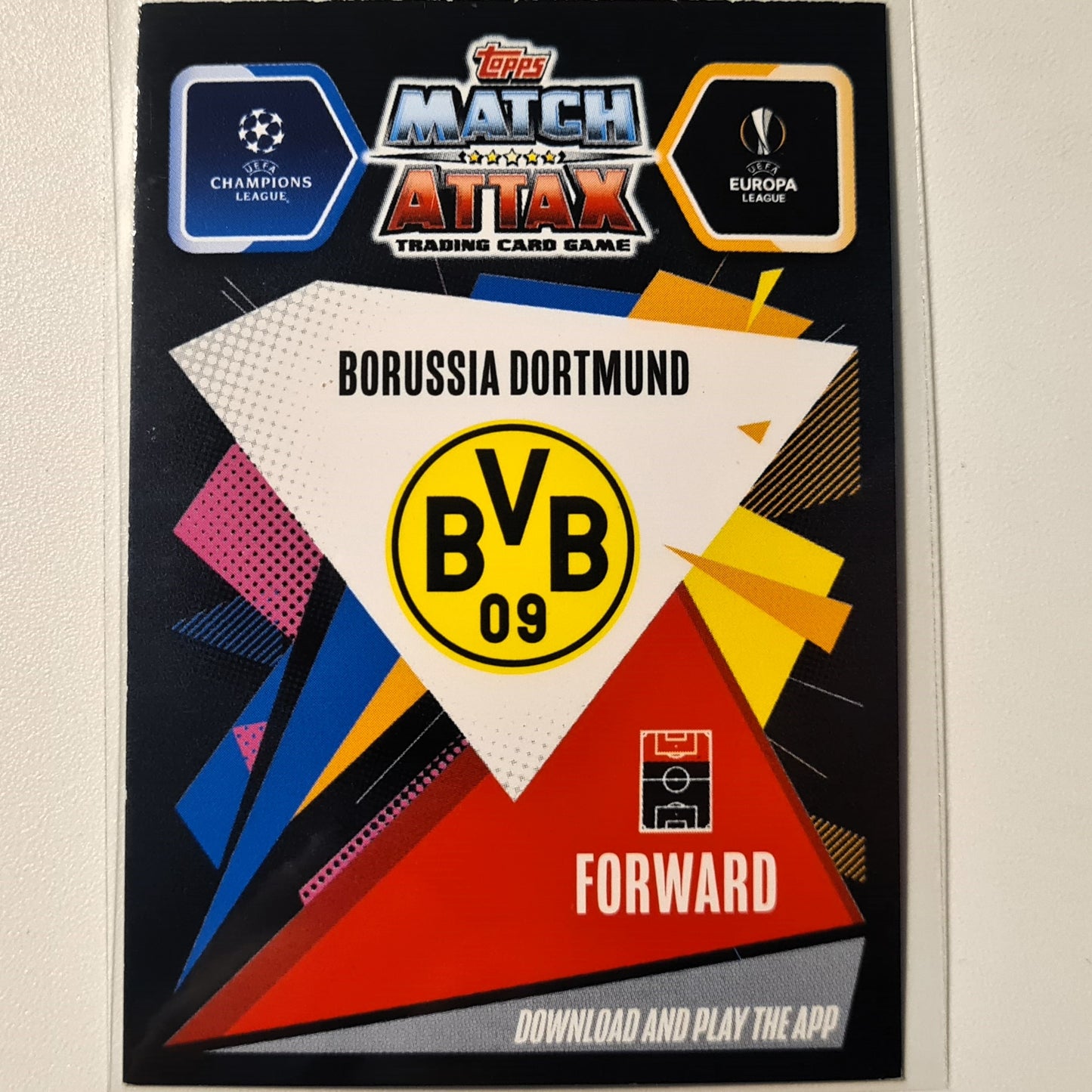 Erling Haaland 2020-21 Topps match attax Man of the match HT4 Soccer Football Borussia Dortmund Excellent-Mint sleeved