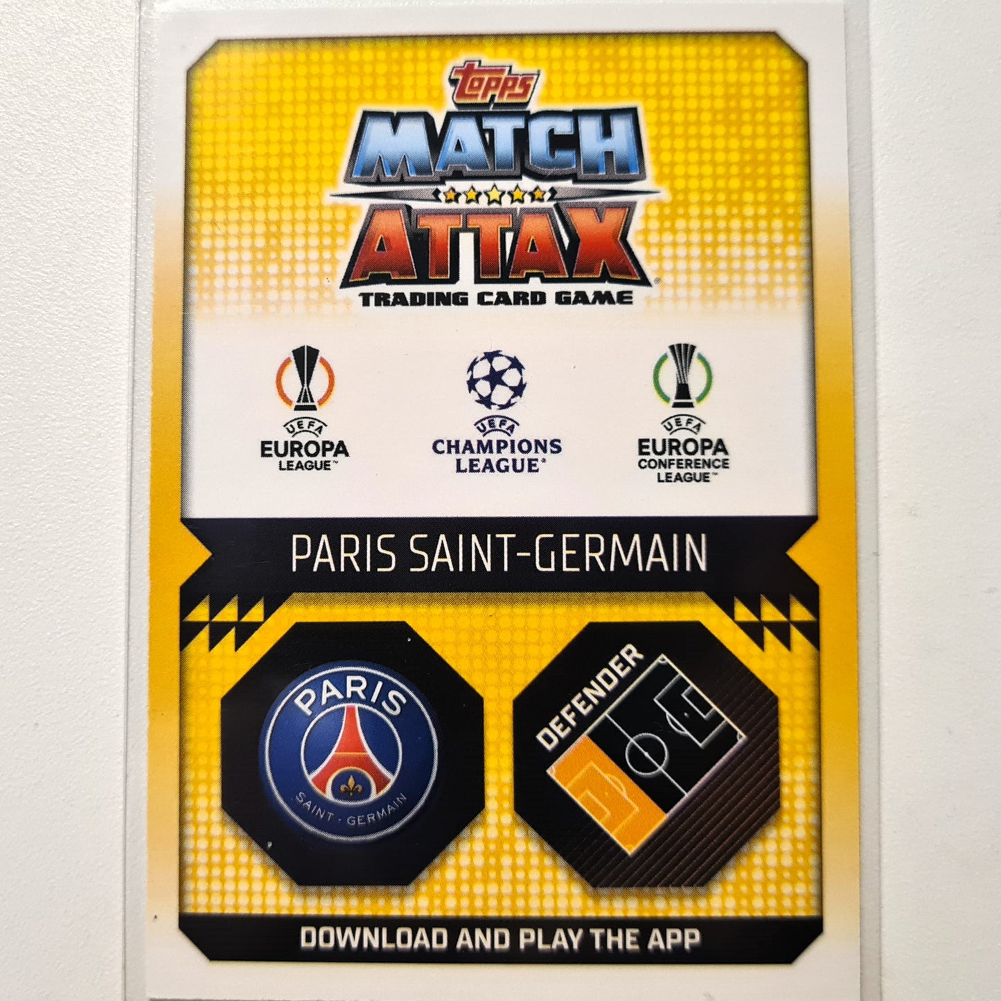 Marquinhos 2022-23 Topps Match Attax blue crystal #175 Soccer Football Paris Saint-Germain excellent-mint  Sleeved