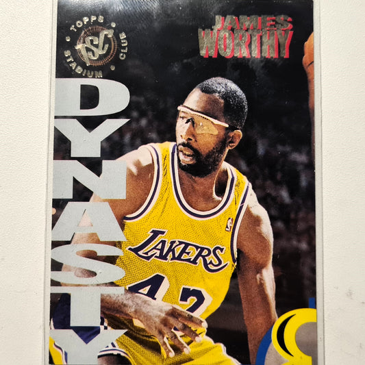 James Worthy 1994 Topps Stadium Club Dynasty NBA Basketball LA Lakers Very good Sleeved
