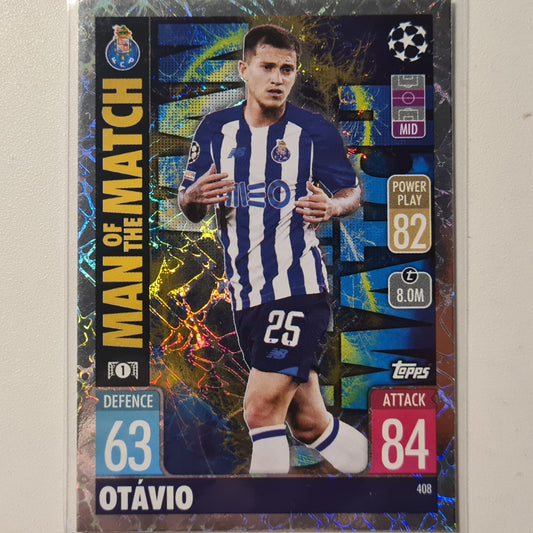 Otavio 2021-22 Topps Match Attax Man of the match #408 Soccer Football FC Porto Excellent Sleeved