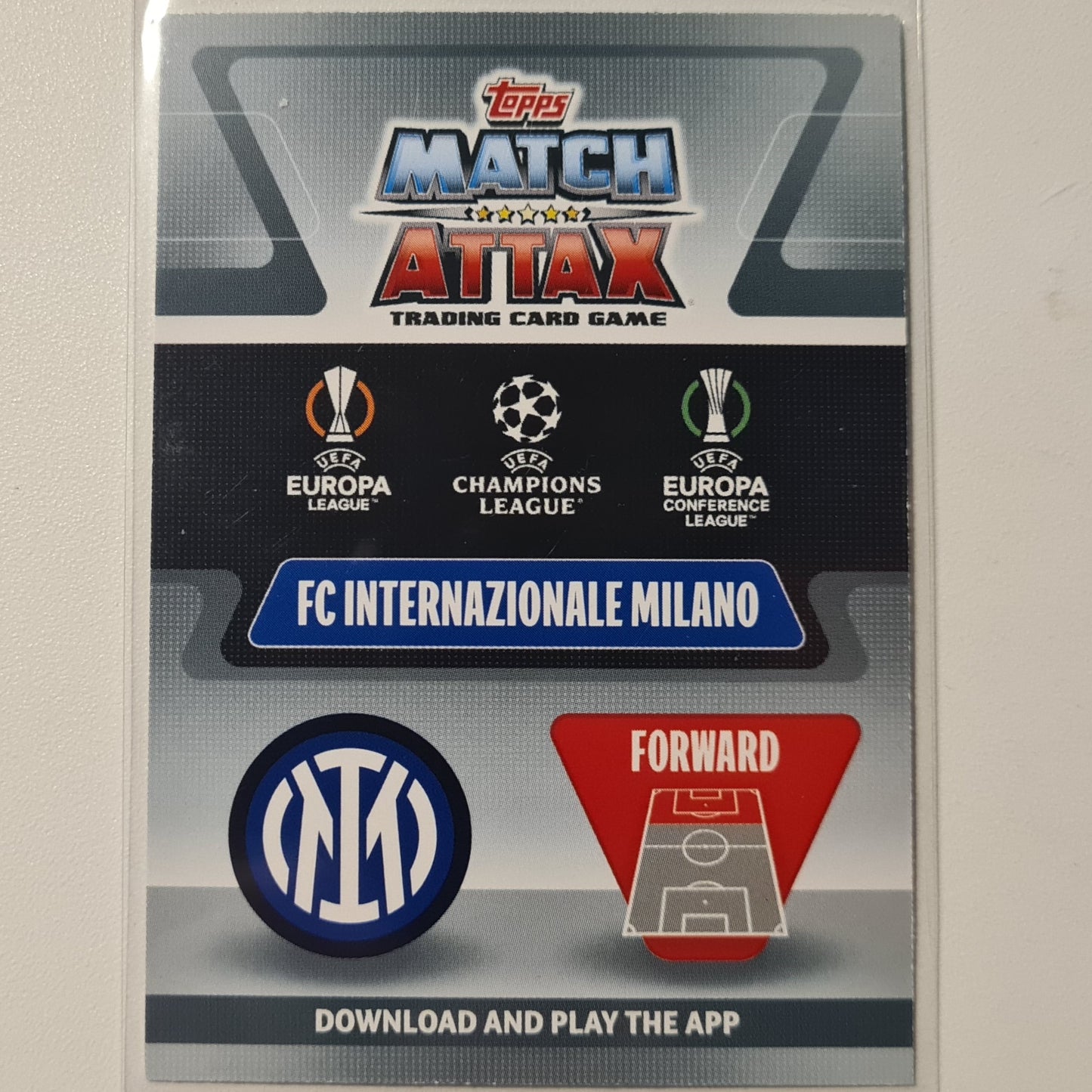 Romelu Lukaku 2021-22 Topps Match Attax Man of the match #409 Soccer Football Inter Milan Excellent Sleeved