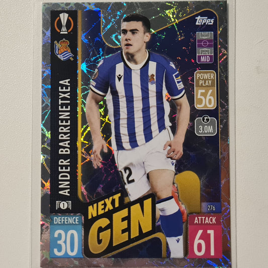 Ander Barrenetxea 2021-22 Topps Match Attax Next Gen #276 Soccer Football Real Sociedad Excellent Sleeved