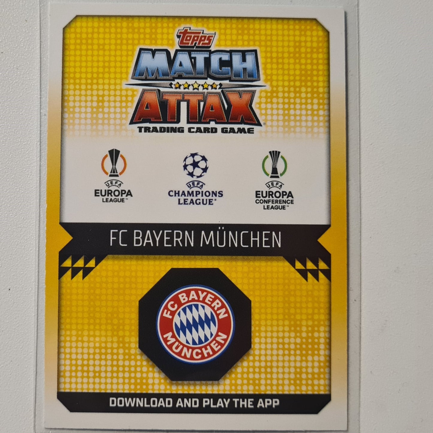 Bayern Munich club crest 2022-23 Topps Match Attax blue crystal #190 Soccer Football Very good Sleeved