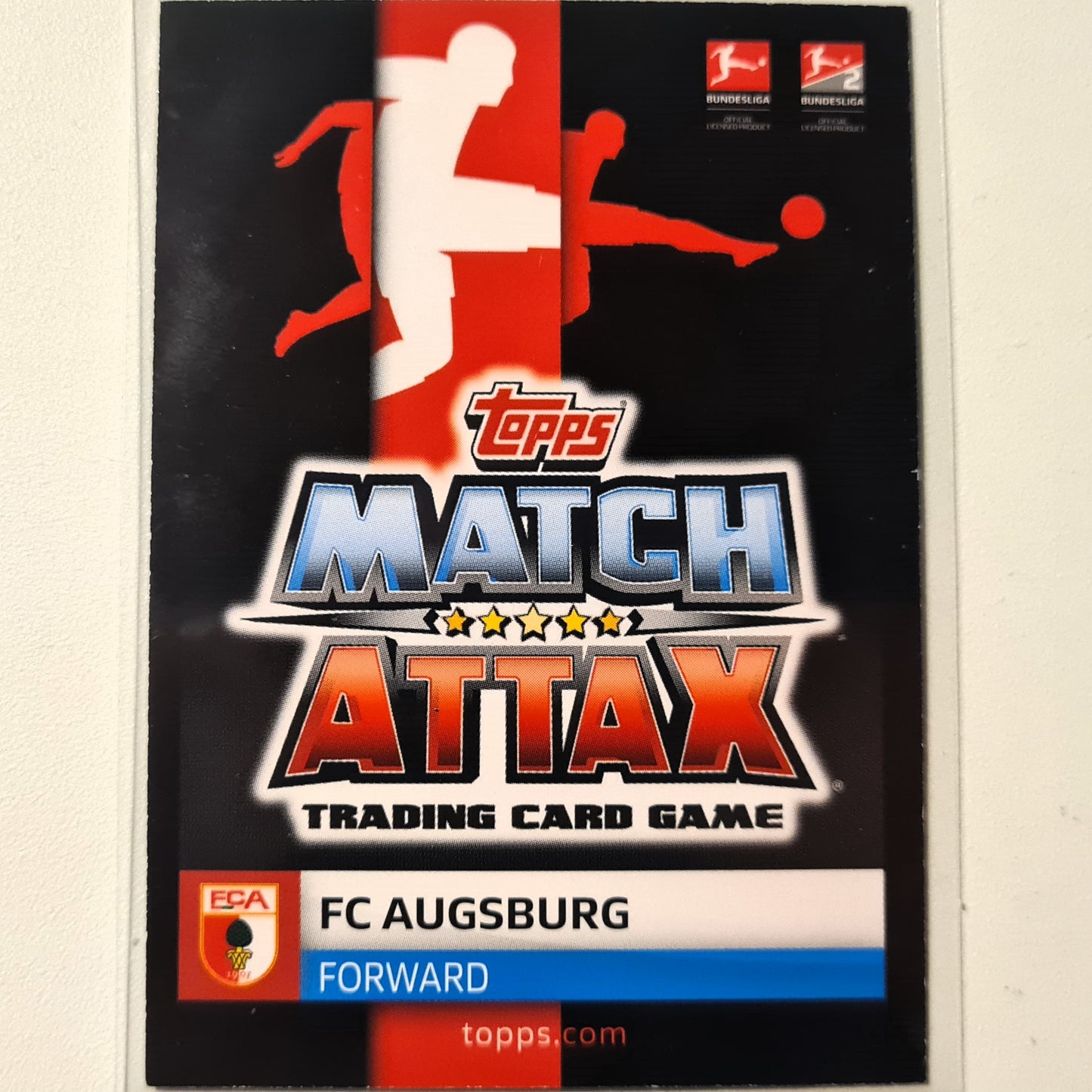 Alfred Finnbogason 2019-20 Topps Match Attax Star Player 25 Soccer Football Augsburg Good Sleeved