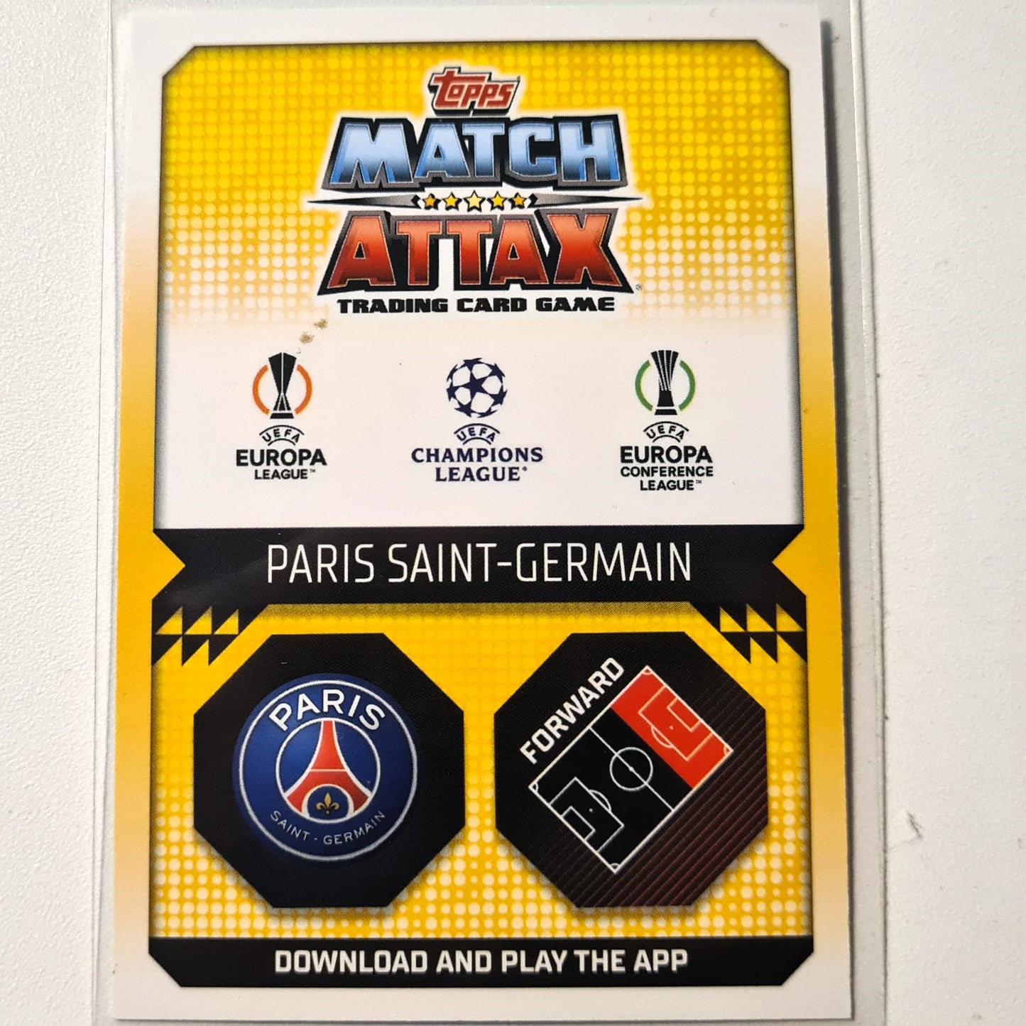 Neymar Jr 2022-23 Topps Match Attax Style Folie #186 Fußball Fußball Celtic FC Paris Saint Germain Hervorragende Ärmel