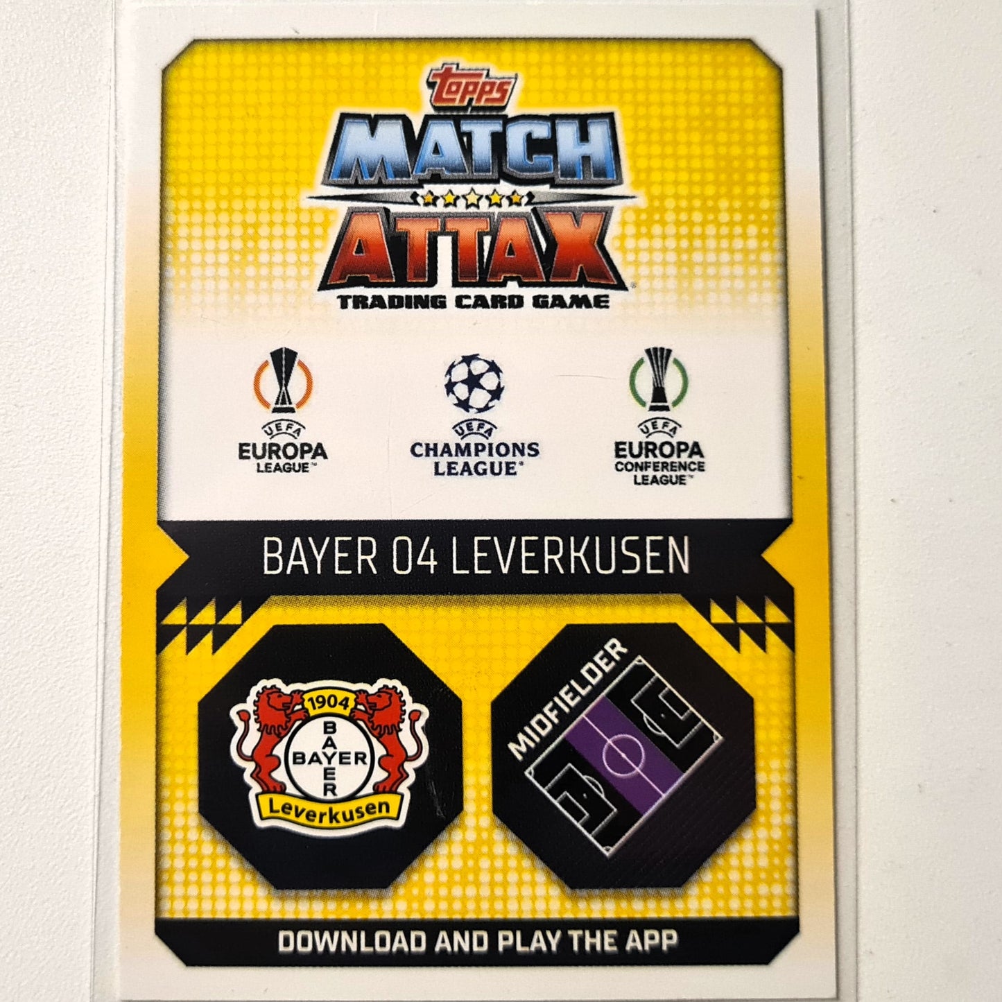 Florian Wirtz 2022-23 Topps Match Attax #485 Fußball Fußball Bayer Leverkusen Ausgezeichnete Ärmel