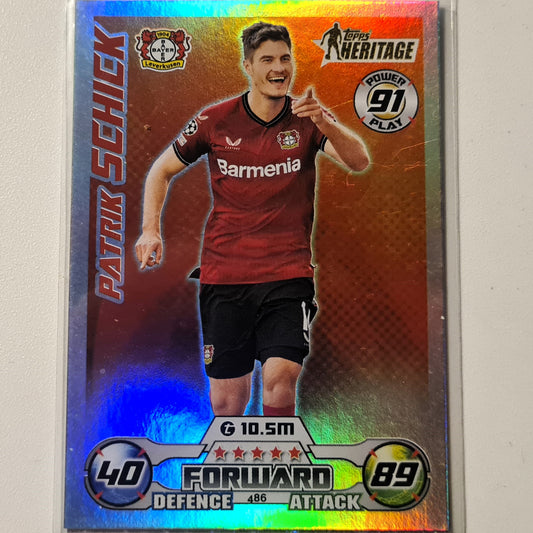 Patrik Schick 2022-23 Topps Match Attax #486 Fußball Fußball Bayer Leverkusen Ausgezeichnete Ärmel