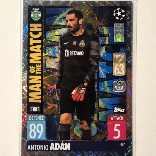 Antonio Adan 2021-22 Topps Match Man of the Match #407 NBA Basketball Sporting Very Good Sleeved