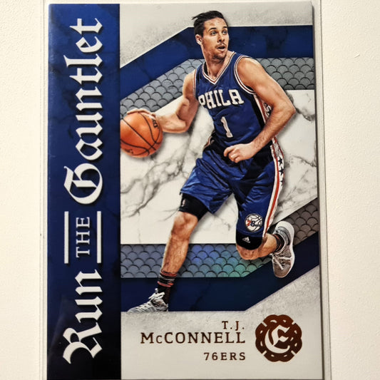 TJ McConnell 2016-17 Panini Excalibur #20 Fußball Fußball Philadelphia 76ers Sehr gut mit Ärmeln