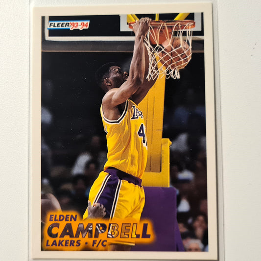 Elden Campbell 1993 Fleer 93-94 #98 NBA Basketball LA Lakers Excellent-Mint Sleeved