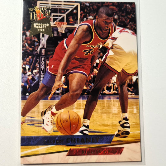 Calbert Cheaney 1994 Fleer 93-94 Ultra Rookie RC #354 NBA Basketball Washington Bullets Good-Very good Sleeved