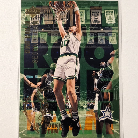 Dino Radja 1994 Upper-Deck all rookie second team RC #6 NBA Basketball Boston Celtics Excellent Sleeved