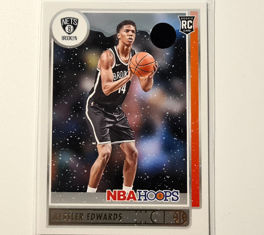 Kessler Edwards 2021-22-16 Panini Hoops Rookie RC Winter issue #246 NBA Basketball  Brooklyn Nets Excellent-Mint Sleeved