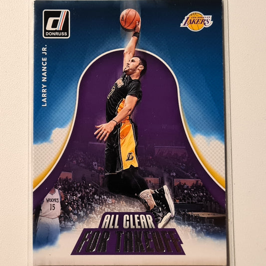 Larry Nance Jr. 2017-18 Panini Donruss ist startbereit #14 NBA Basketball LA Lakers Sehr gut geärmelt