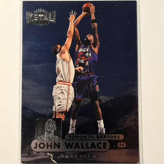 John Wallace 1998 Skybox Metal Universe #24 NBA Basketball Toronto Raptors Good + Sleeved