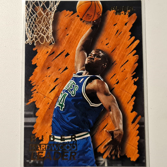 Isaiah Rider 1996 Fleer 96-97 Hardwood Leader #135 NBA Basketball Minnesota Timberwolves Sleeved