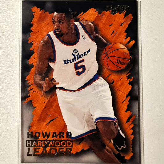 Juwan Howard 1996 Fleer 96-97 Hardwood Leader #148 NBA Basketball Washington Bullets sehr gut mit Ärmeln