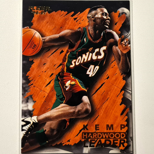 Shawn Kemp 1996 Fleer 96-97 Hardwood Leader #144 NBA Basketball Seattle Sonics Excellent-Mint Sleeved