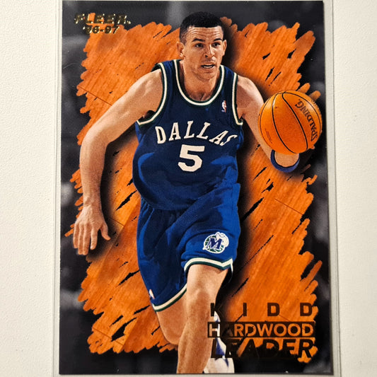 Jason Kidd 1996 Fleer 96-97 Hardwood Leader #125 NBA Basketball Dallas Mavericks Excellent-Mint  Sleeved