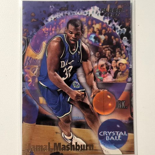 Jamal Mashburn 1997 Fleer 96-97 Crystal Ball #272 NBA Basketball Dallas Mavericks Excellent Sleeved