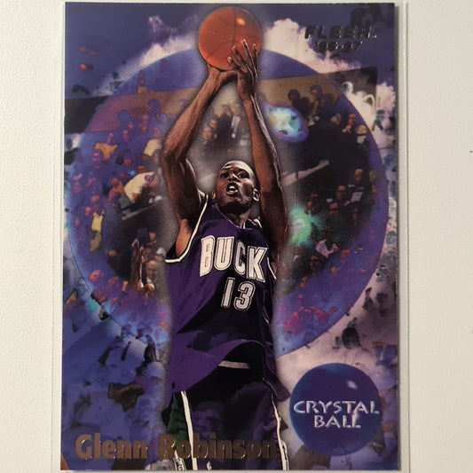 Glenn Robinson 1997 Fleer 96-97 Crystal Ball #274 NBA Basketball Milwaukee Bucks Excellent Sleeved