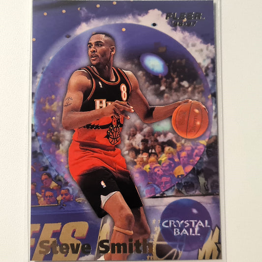 Steve Smith 1997 Fleer 96-97 Crystal ball  #276 NBA Basketball Atlanta Hawks Excellent Sleeved