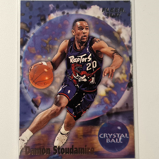 Damon Stoudamire 1997 Fleer 96-97 Crystal ball  #278 NBA Basketball Toronto Raptors Excellent Sleeved