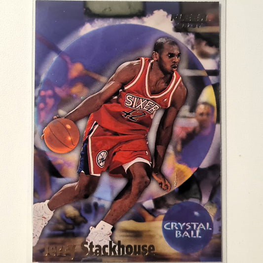 Jerry Stackhouse 1997 Fleer 96-97 Crystal Ball #277 NBA Basketball Philadelphia 76ers Excellent Sleeved