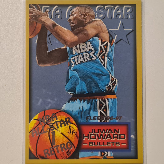 Juwan Howard 1997 Fleer 96-97 NBA ALL-STAR 1 Retro #297 NBA Basketball Washington Bullets Ausgezeichnet – Mintärmelig