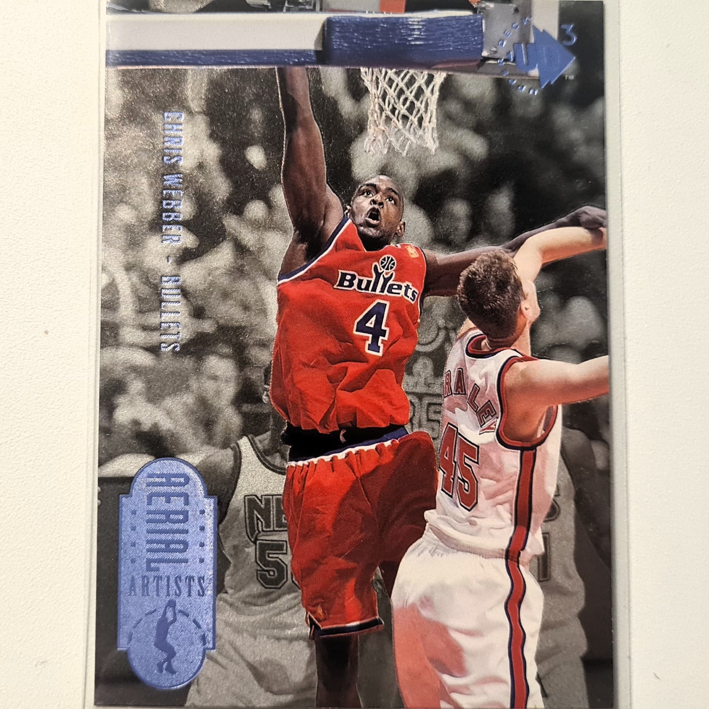 Chris Webber 1997 Upper Deck UD3 NBA Basketball #48 Ariel Artists Washington Bullets Excellent Sleeved