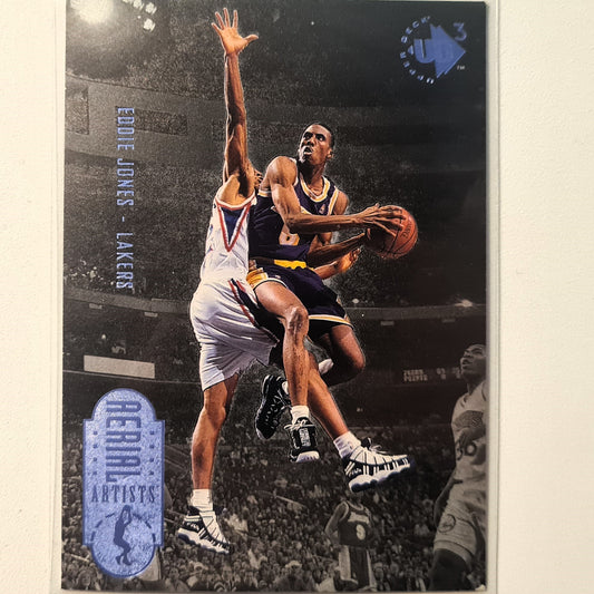 Eddie Jones 1997 Upper Deck UD3 NBA Basketball #54 Ariel Artists LA Lakers Excellent Sleeved