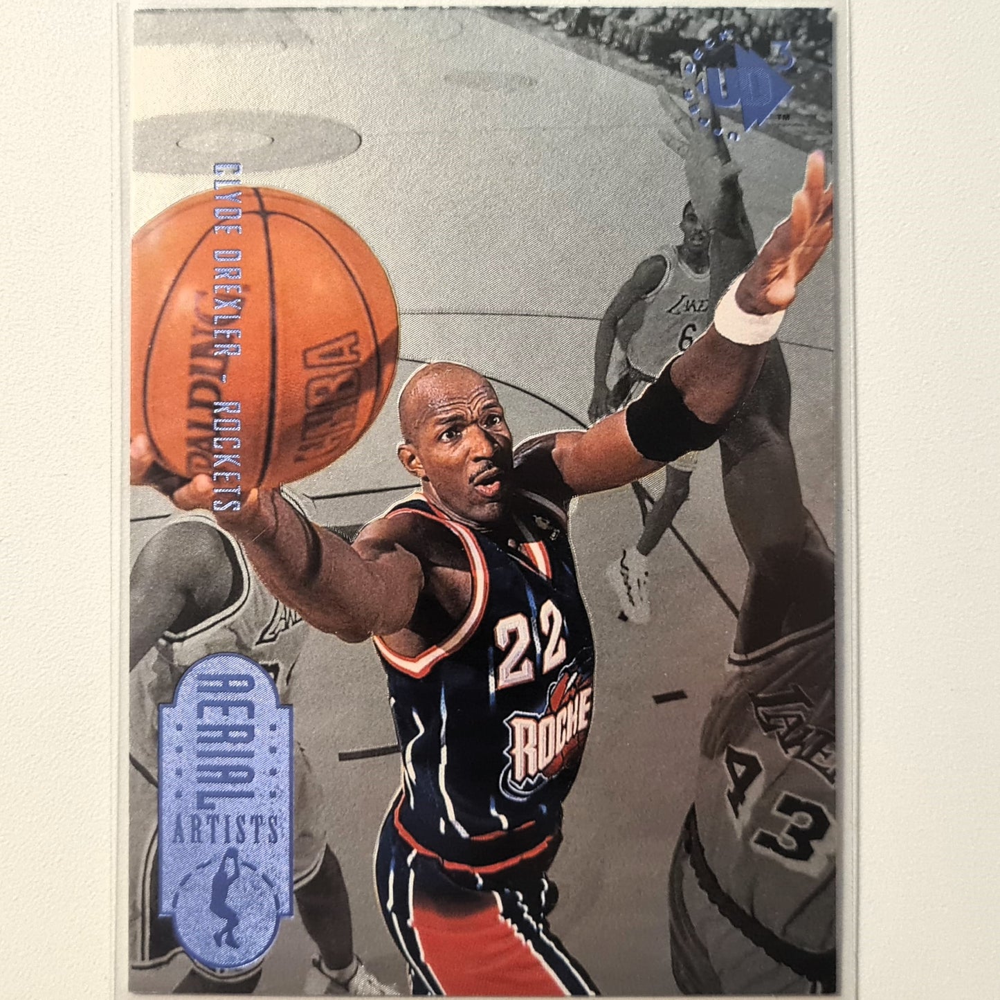 Clyde Drexler 1997 Upper Deck UD3 NBA Basketball #59 Ariel Artists Houston Rockets Excellent-Mint Sleeved