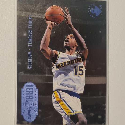 Latrell Sprewell 1997 Upper Deck UD3 NBA Basketball #57 Ariel Artists Golden State Warriors Excellent Sleeved