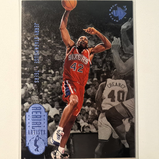Jerry Stackhouse 1997 Upper Deck UD3 NBA Basketball #60 Ariel Artists Philadelphia 76ers Excellent Sleeved