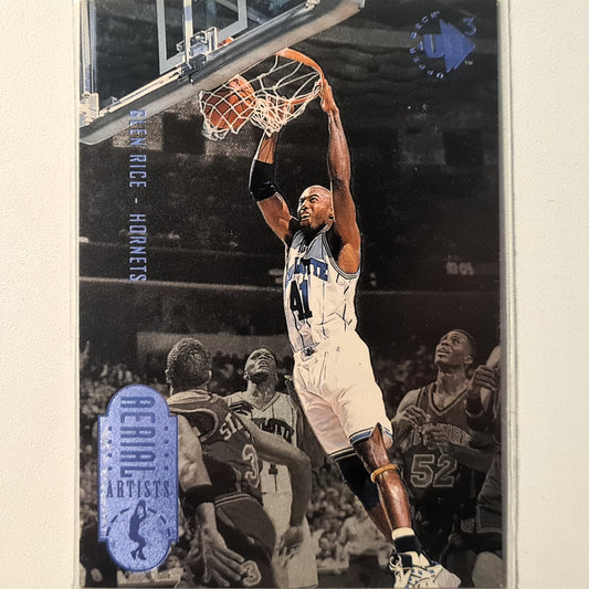 Glen Rice 1997 Upper Deck UD3 NBA Basketball #55 Ariel Artists Charlotte Hornets Excellent Sleeved