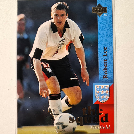 Robert Lee 1997 Upper Deck England Soccer The Squad t #20 England World cup Very good sleeved