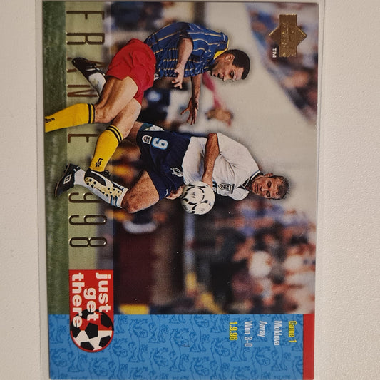 Moldova vs England 1997 Upper Deck England Soccer France 1998  #39 England World cup Very good sleeved