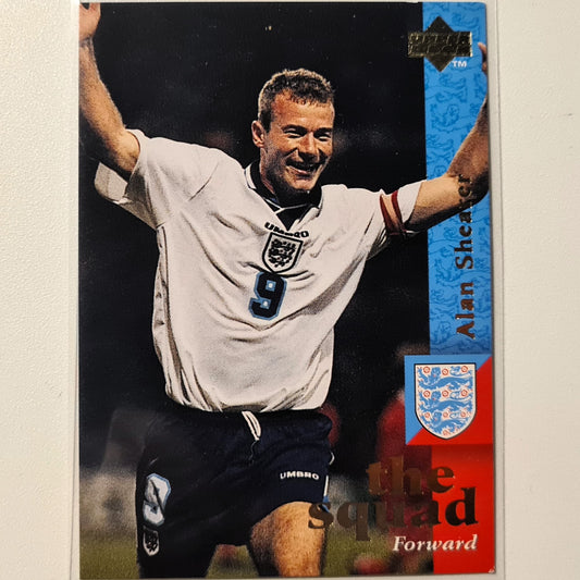 Alan Shearer 1997 Upper Deck England der Kader Nr. 26 England Weltmeisterschaft Gutärmelig