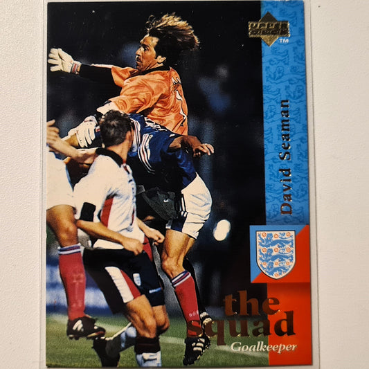 David Seaman 1997 Upper Deck England the squad #9 England World cup Good sleeved