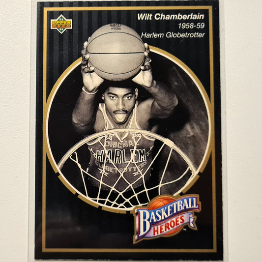 Wilt Chamberlain 1992 Upper-Deck Basketball Heroes Harlem Globetrotter  11 of 18 NBA Basketball Philadelphia 76ers Fair/good sleeved