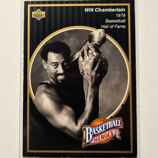 Wilt Chamberlain 1992 Upper-Deck Basketball Heroes Hall of Fame 17 of 18 NBA Basketball Philadelphia 76ers Fair/good sleeved