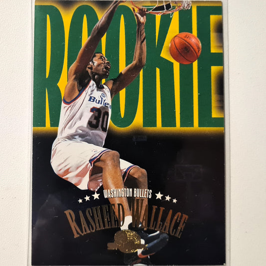 Rasheed Wallace 1996 Fleer Skybox Rookie RC #248 Basketball Washington Very good sleeved